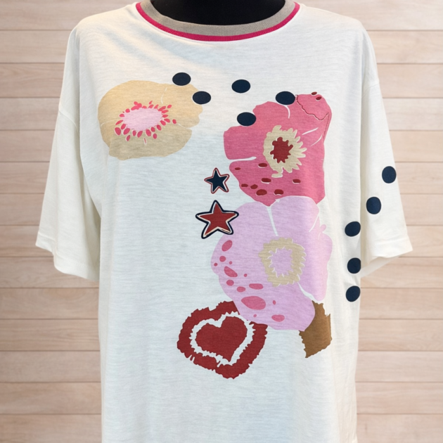 Remera floral